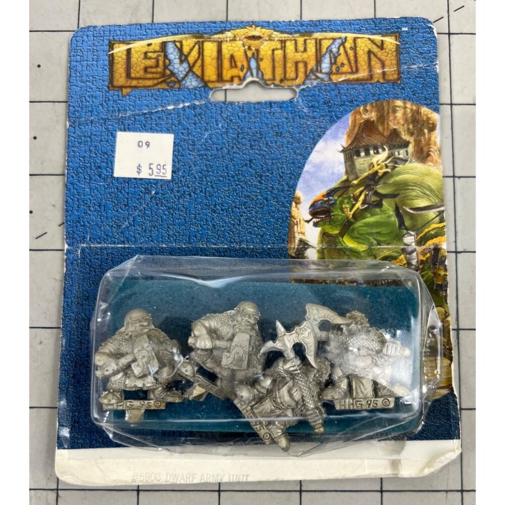 Leviathan Dwarf Army Unit #5903 Metal Miniatures 1995 Grendel Productions NOS Ne